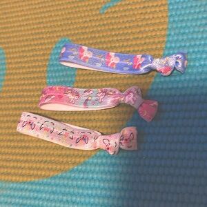Group of 3 unicorn bracelets/hair ties